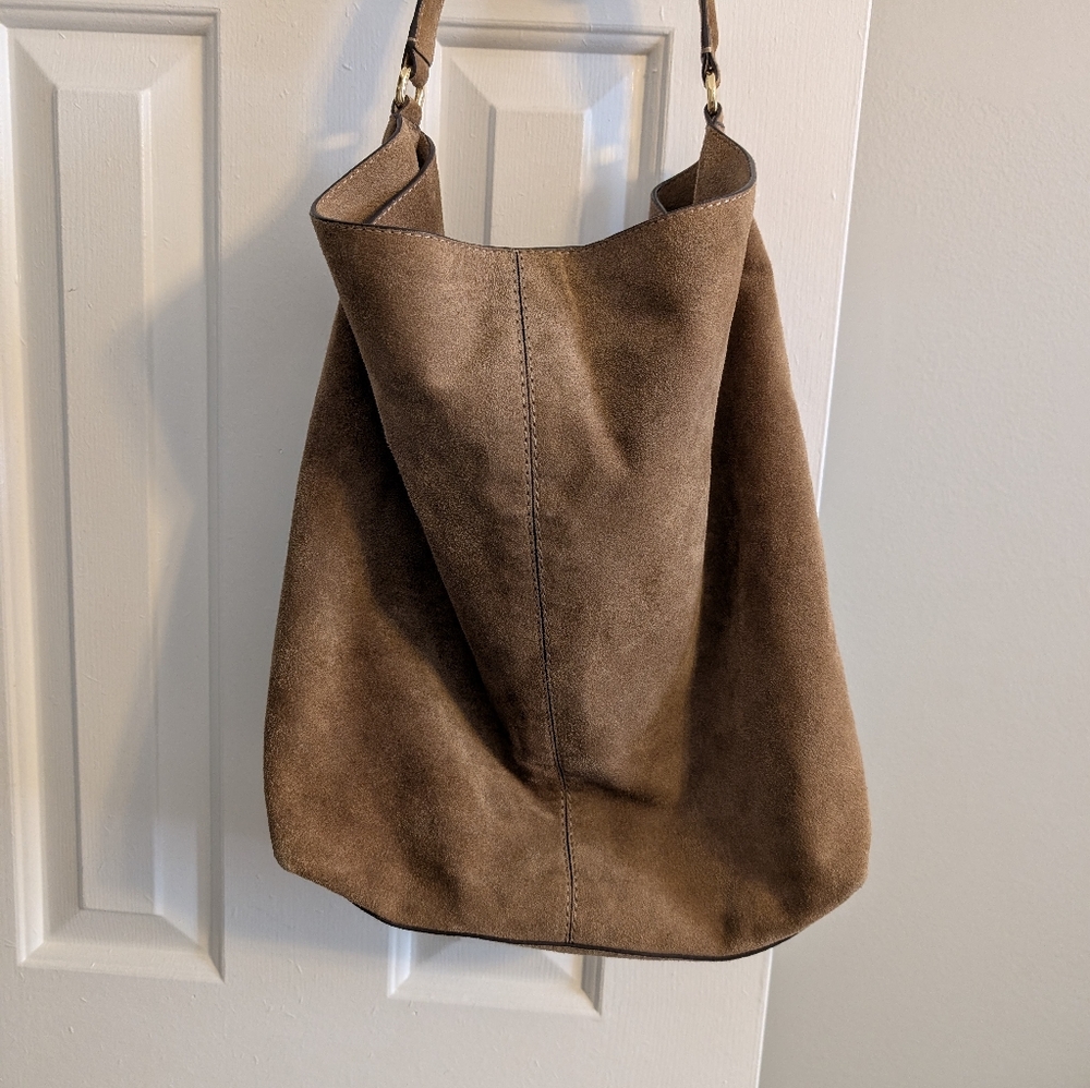Banana Republic Tan Suede Hobo Bag